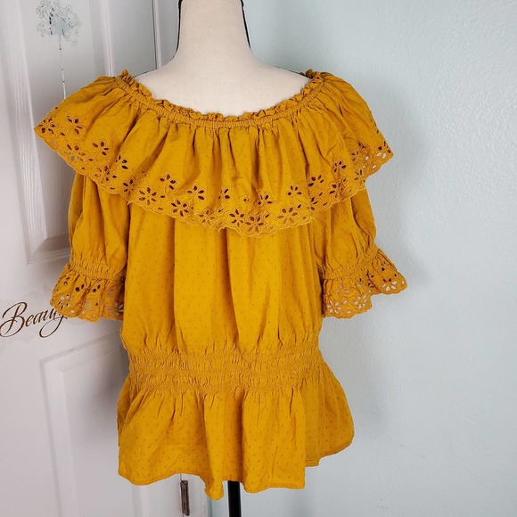 Universal Thread Mustard Blouse XXL - Picture 2 of 6